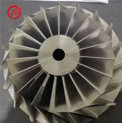 Girante del ventilatore saldata con girante in titanio integrale fusa di precisione